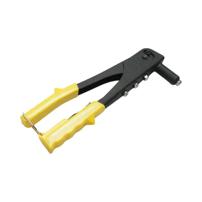 Pinza per rivetti in acciaio, lunghezza 250 mm, con 4 teste intercambiabili (2.4, 3.2, 4.0, 4.8 mm), professionale, Crownman - immagine 4