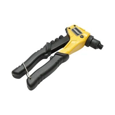Pinza per rivetti in alluminio, lunghezza 200 mm, con 4 teste intercambiabili (2.4, 3.2, 4.0, 4.8 mm), industriale, Crownman - immagine 2