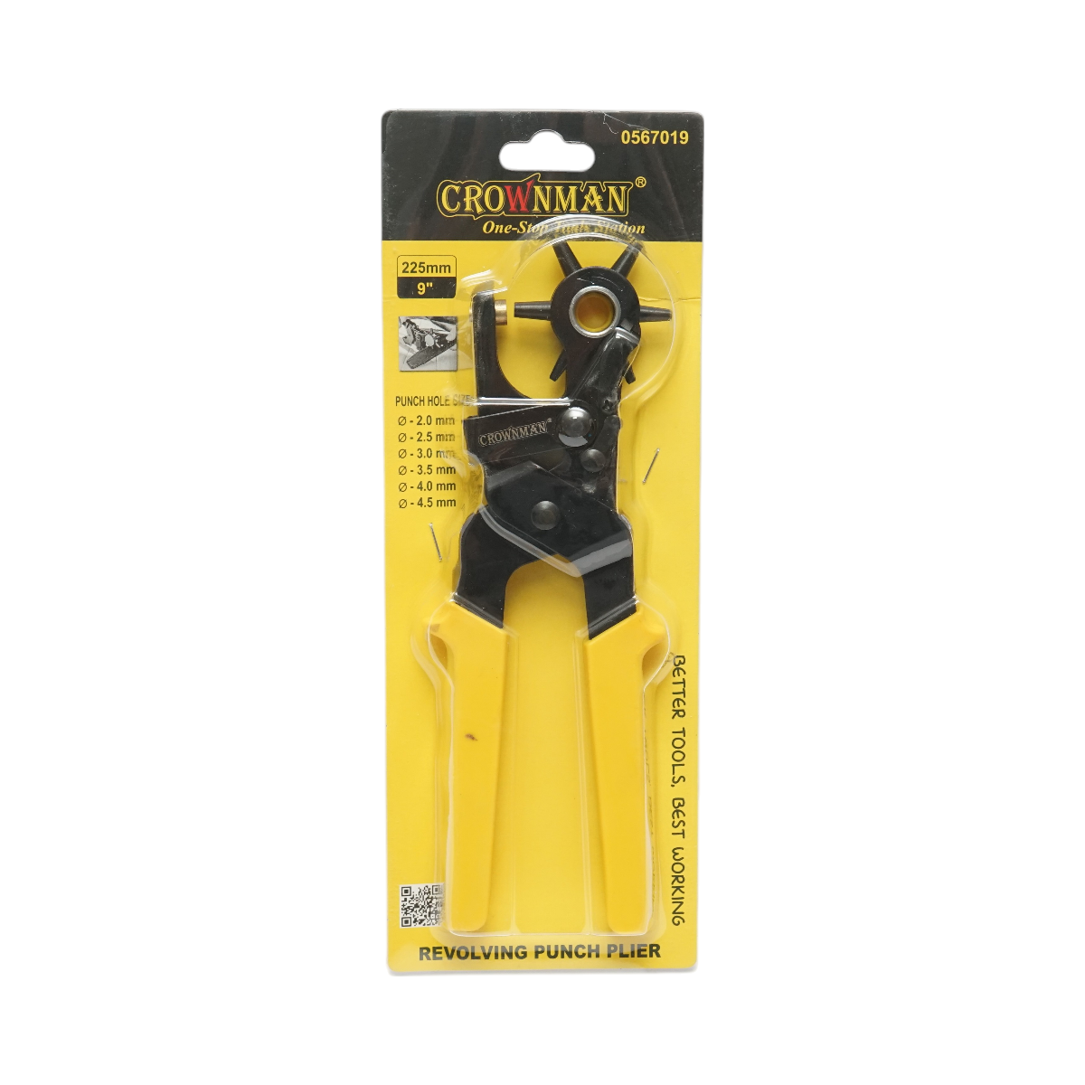 Pinza punzonatrice rotante Crownman da 225 mm a 6 teste, 2-4,5 mm - immagine 5