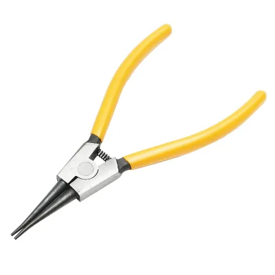 Pinza seeger per anelli di sicurezza esterni con punta dritta 180mm professionale Breckner Germany - immagine 2