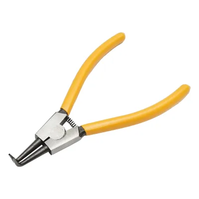 Pinza seeger per anelli di sicurezza esterni con punta piegata 180mm professionale Breckner Germany - immagine 2