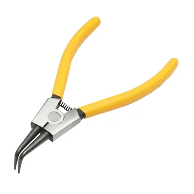 Pinza seeger per anelli di sicurezza esterni con punta piegata 180mm professionale Breckner Germany - immagine 3