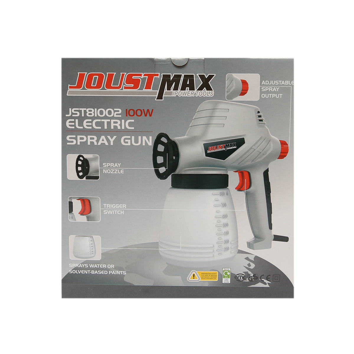 Pistola a spruzzo Joustmax da 100 W, 300 ml/min, 220 V - immagine 2