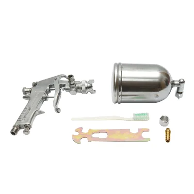Pistola a spruzzo per verniciatura ad aria compressa 400ml, consumo d’aria 3-8 CFM, ugello 1.5mm, pressione max. 3.5 bar – Crownman - immagine 2
