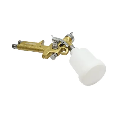 Pistola a spruzzo per verniciatura ad aria compressa Crownman da 100 ml, portata 70-110 ml/min, ugello 0,8 mm, pressione massima 3,5 bar - immagine 3