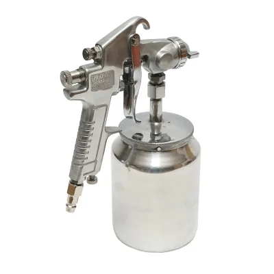 Pistola a spruzzo per verniciatura industriale con aria compressa da 600 ml, ugello da 2,5 mm, portata 400 ml/min, pressione max 5 bar - immagine 3