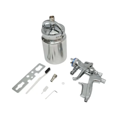 Pistola ad aria compressa per verniciatura a spruzzo, capacità 1000 ml, ugello 1,4 mm, portata 200 ml/min, pressione massima 4 bar. Breckner Germany - immagine 4