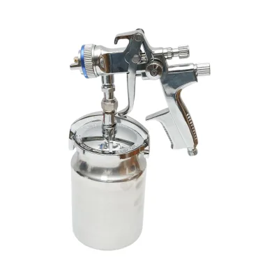 Pistola ad aria compressa per verniciatura a spruzzo, capacità 1000 ml, ugello 1,4 mm, portata 200 ml/min, pressione massima 4 bar. Breckner Germany - immagine 2