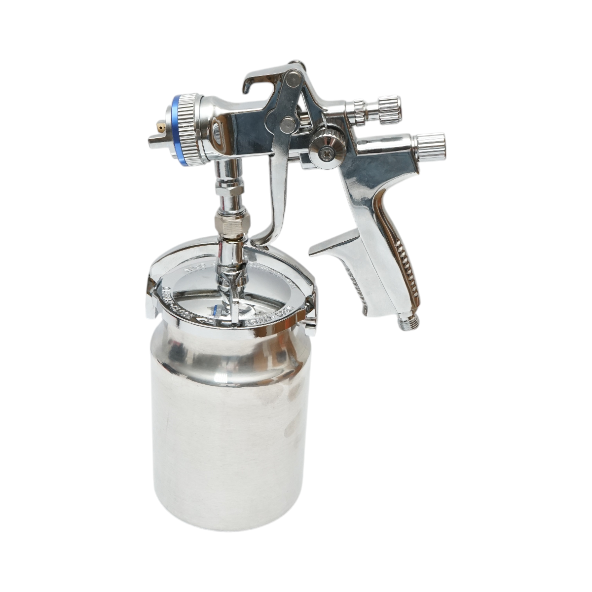 Pistola ad aria compressa per verniciatura a spruzzo, capacità 1000 ml, ugello 1,4 mm, portata 200 ml/min, pressione massima 4 bar. Breckner Germany - immagine 2