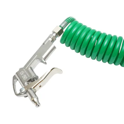 Pistola di soffiaggio ad aria compressa con tubo a spirale da 5 m e attacco filettato interno M12 - immagine 4
