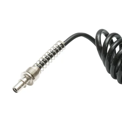 Pistola di soffiaggio ad aria compressa con ugello da 120 mm, tubo a spirale da 5 m e attacco rapido maschio da 1/4 - immagine 4