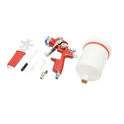 Pistola per verniciatura ad aria compressa 500 ml, ugello 1,3 mm, portata 180 ml/min, pressione max 4 bar - immagine 2