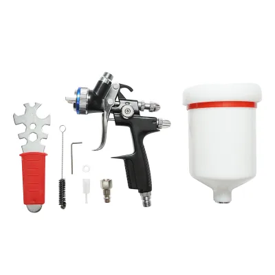 Pistola per verniciatura ad aria compressa 500 ml, ugello 1,3 mm, portata 180 ml/min, pressione max 4 bar - immagine 2