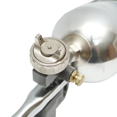 Pistola per verniciatura ad aria compressa da 0,6 l, serbatoio in acciaio inossidabile nella parte superiore, ugello da 1,5 mm - immagine 4