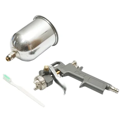 Pistola per verniciatura ad aria compressa da 0,6 l, serbatoio in acciaio inossidabile nella parte superiore, ugello da 1,5 mm - immagine 2