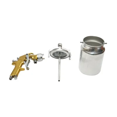 Pistola per verniciatura ad aria compressa da 1000 ml, portata 160-240 ml/min, ugello 1,8 mm, pressione max 3,5 bar Crownman - immagine 3