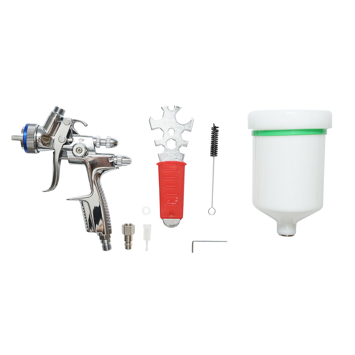 Pistola per verniciatura ad aria compressa da 500 ml, ugello 1,4 mm, portata 200 ml/min, pressione max 4 bar - immagine 2