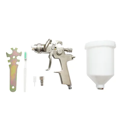 Pistola per verniciatura ad aria compressa da 600 ml, ugello 2 mm, portata 300 ml/min, pressione max 4 bar - immagine 2