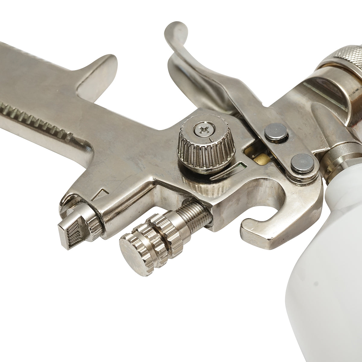 Pistola per verniciatura ad aria compressa da 600 ml, ugello 2 mm, portata 300 ml/min, pressione max 4 bar - immagine 5