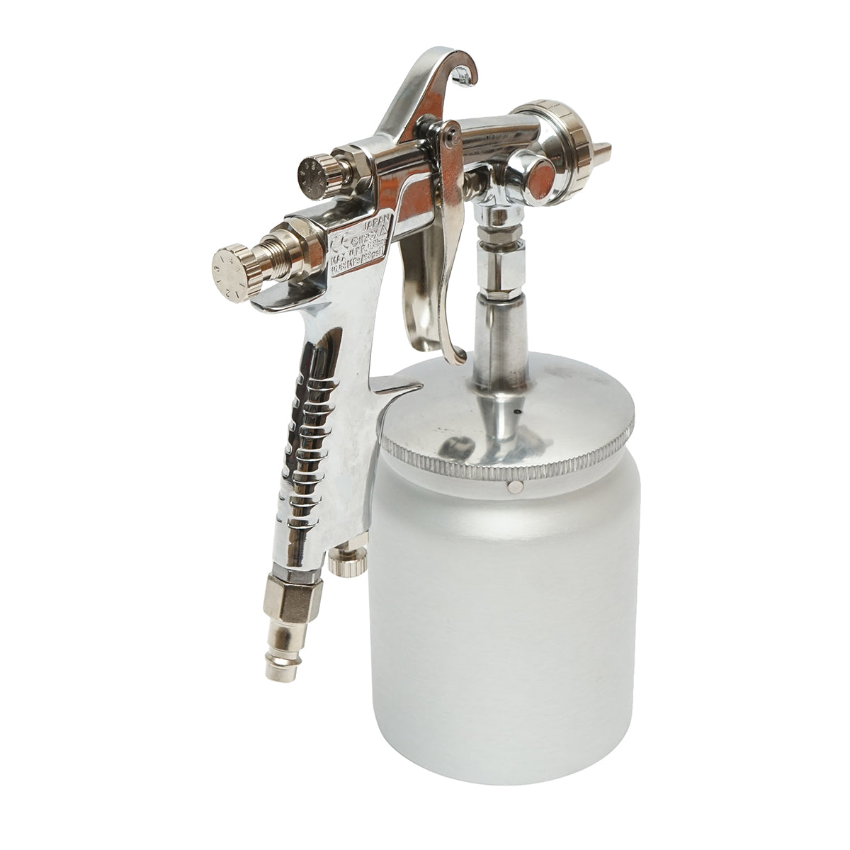 Pistola per verniciatura ad aria compressa da 600 ml, ugello HVLP da 1,3 mm, portata 190 ml/min, pressione max 5 bar - immagine 3