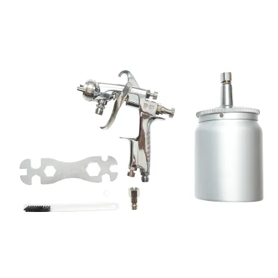 Pistola per verniciatura ad aria compressa da 600 ml, ugello HVLP da 1,3 mm, portata 190 ml/min, pressione max 5 bar - immagine 2