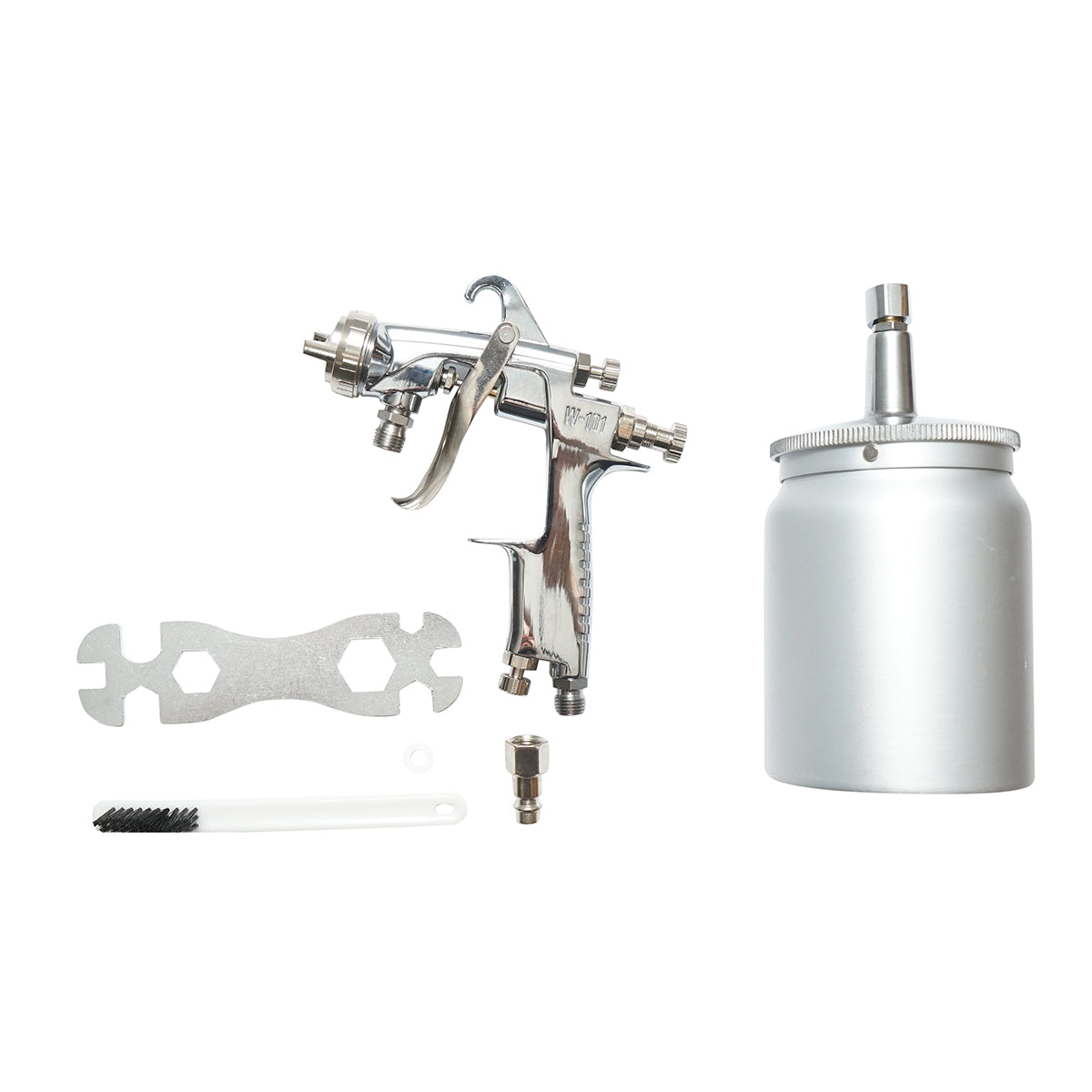Pistola per verniciatura ad aria compressa da 600 ml, ugello HVLP da 1,3 mm, portata 190 ml/min, pressione max 5 bar - immagine 2