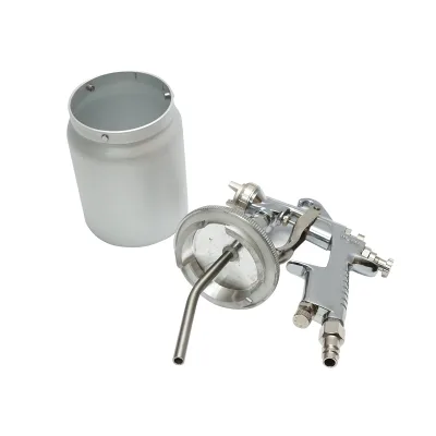 Pistola per verniciatura ad aria compressa da 600 ml, ugello HVLP da 2 mm, portata 300 ml/min, pressione max 5 bar - immagine 4