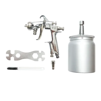 Pistola per verniciatura ad aria compressa da 600 ml, ugello HVLP da 2 mm, portata 300 ml/min, pressione max 5 bar - immagine 2