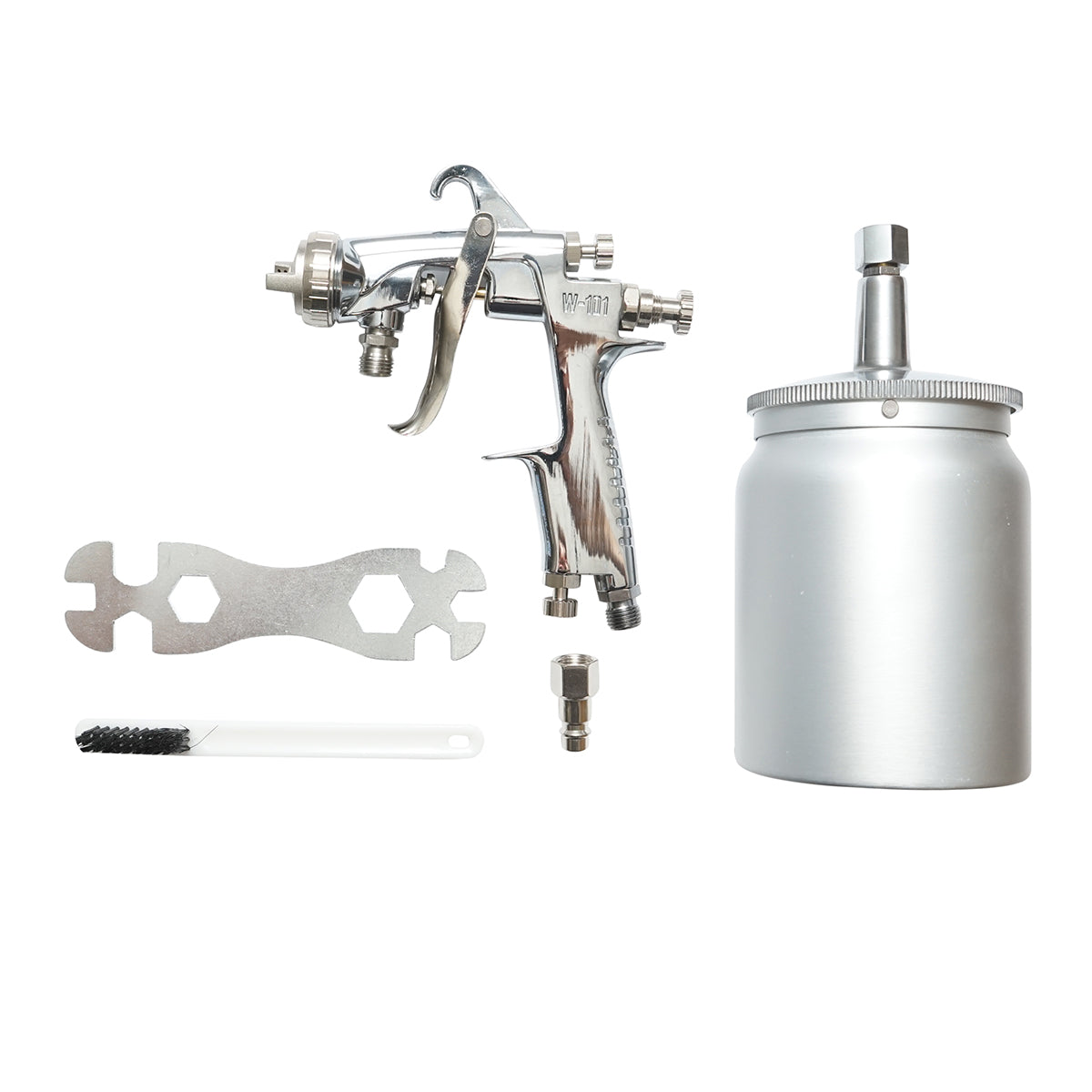 Pistola per verniciatura ad aria compressa da 600 ml, ugello HVLP da 2 mm, portata 300 ml/min, pressione max 5 bar - immagine 2