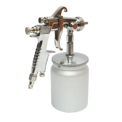 Pistola per verniciatura ad aria compressa da 600 ml, ugello HVLP da 2 mm, portata 300 ml/min, pressione max 5 bar - immagine 3