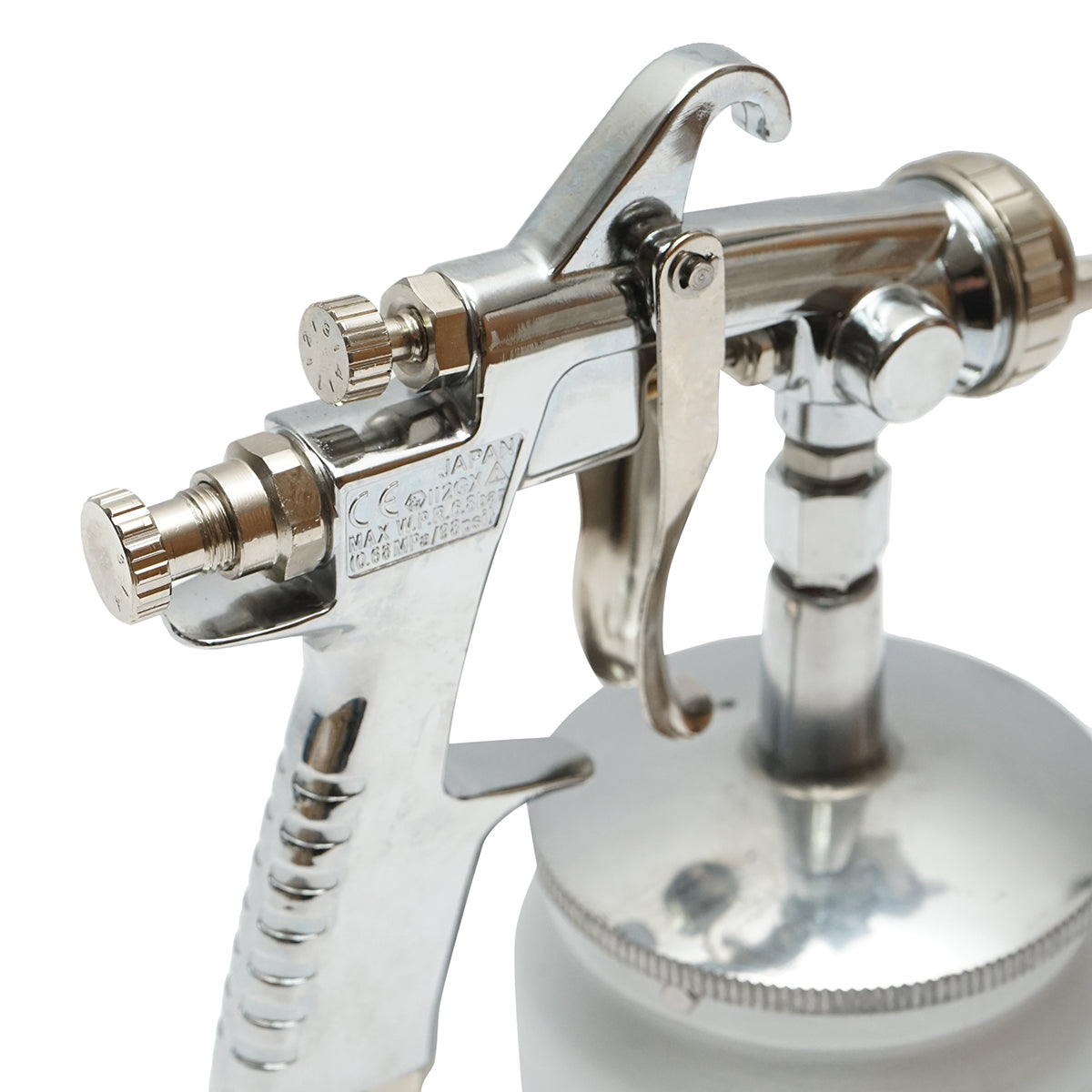 Pistola per verniciatura ad aria compressa da 600 ml, ugello HVLP da 2 mm, portata 300 ml/min, pressione max 5 bar - immagine 6