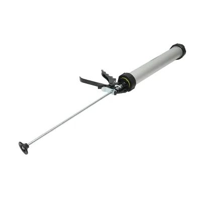 Pistola professionale in alluminio da 380 mm per silicone tipo salame Crownman - immagine 4