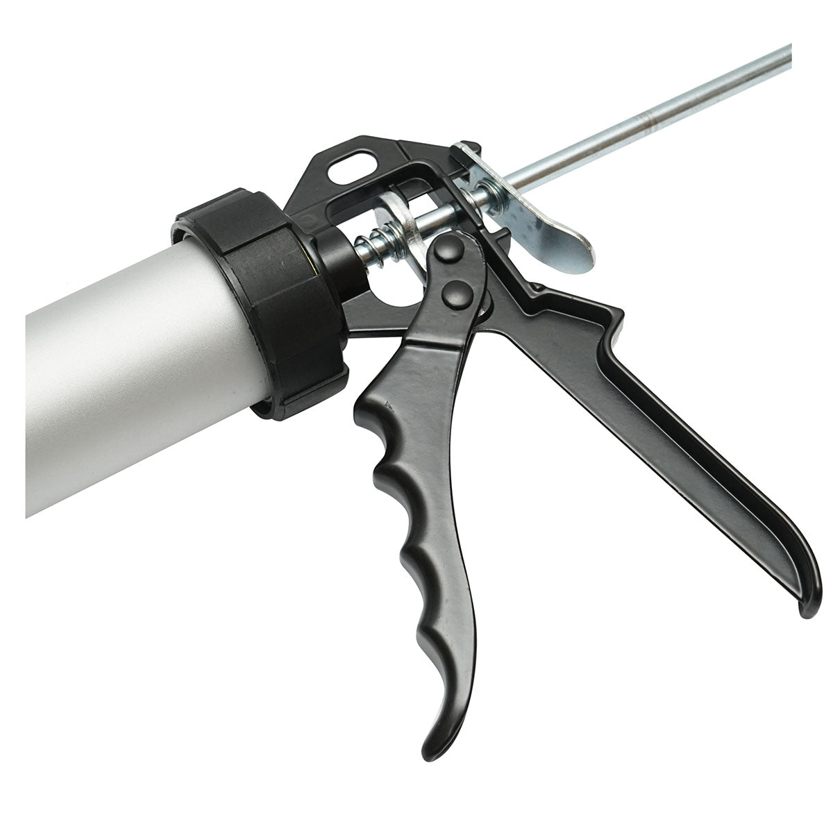 Pistola professionale in alluminio da 380 mm per silicone tipo salame Crownman - immagine 6