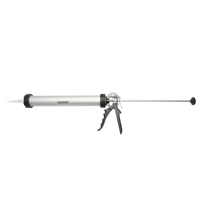 Pistola professionale in alluminio da 380 mm per silicone tipo salame Crownman - immagine 2