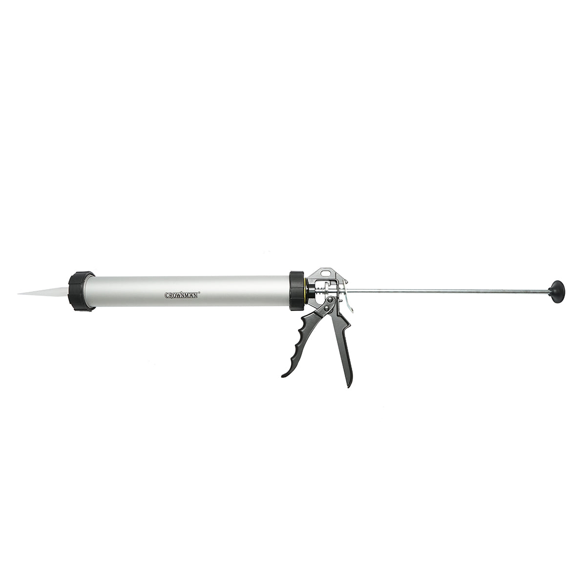 Pistola professionale in alluminio da 380 mm per silicone tipo salame Crownman - immagine 2