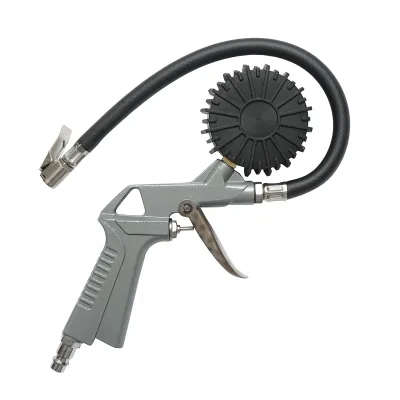 Pistola professionale per gonfiaggio pneumatici con tubo da 340 mm e manometro meccanico 0–16 bar - immagine 2