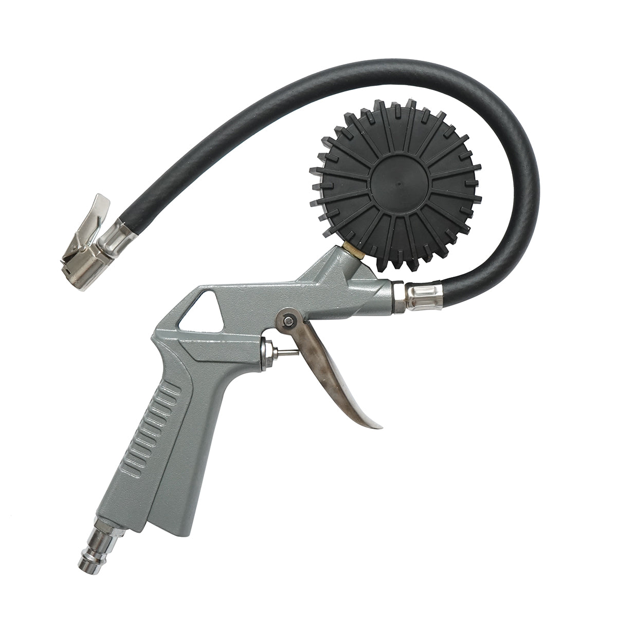 Pistola professionale per gonfiaggio pneumatici con tubo da 340 mm e manometro meccanico 0–16 bar - immagine 2