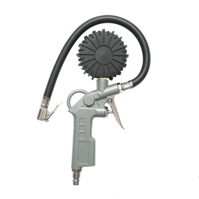 Pistola professionale per gonfiaggio pneumatici con tubo da 350 mm e manometro meccanico 0–16 bar - immagine 2