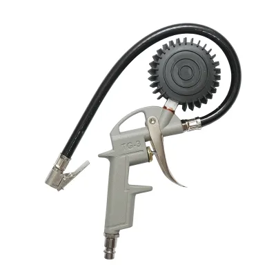 Pistola professionale per gonfiaggio pneumatici con tubo da 360 mm e manometro meccanico 0–15 bar - immagine 2
