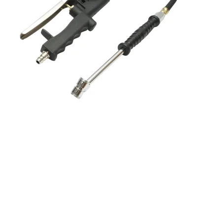 Pistola professionale per il gonfiaggio di pneumatici con tubo flessibile da 400 mm e manometro digitale da 0-18 bar. Breckner Germany - immagine 5