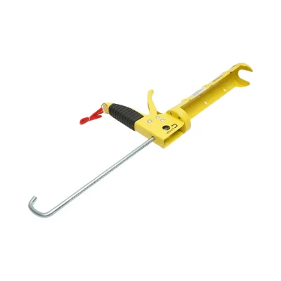 Pistola professionale per tubi in silicone da 225 mm, con taglierina integrata, asta ad ago e gancio Crownman. - immagine 2