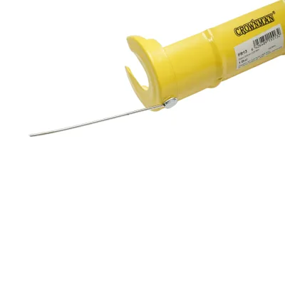 Pistola professionale per tubi in silicone da 225 mm, con taglierina integrata, asta ad ago e gancio Crownman. - immagine 5