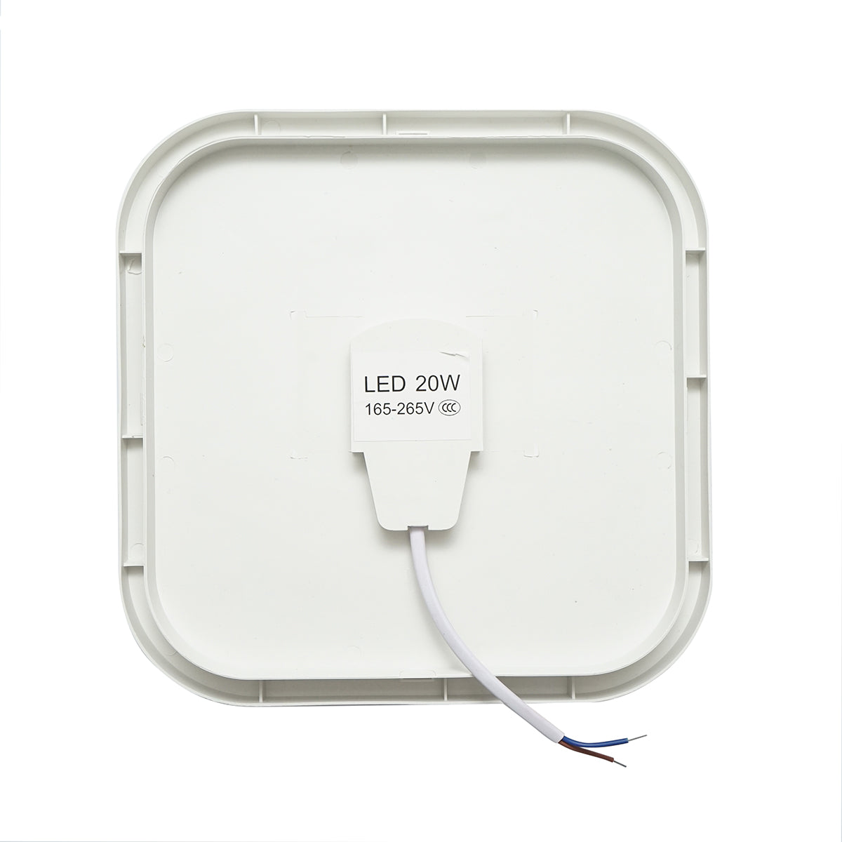 Plafoniera LED 20W, 220V 6500K, 220x220x65mm luce fredda illuminazione interno/esterno - immagine 4