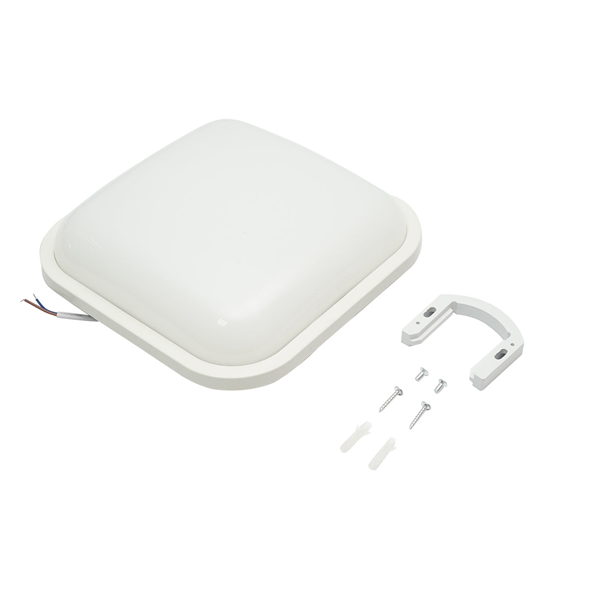 Plafoniera LED 20W, 220V 6500K, 220x220x65mm luce fredda illuminazione interno/esterno - immagine 2