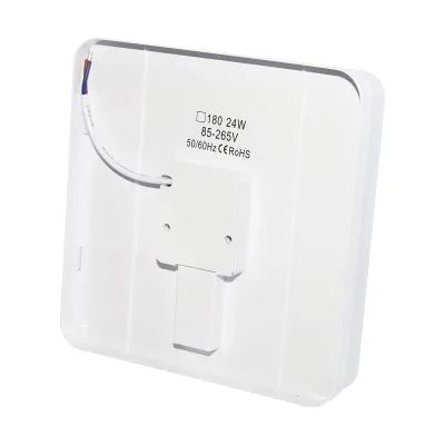 Plafoniera LED 24W, 220V, IP20, 180 mm, apparecchio quadrato resistente all'umidità per interni/esterni - immagine 3