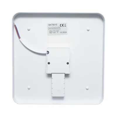 Plafoniera LED 24W, 220V, luce fredda 6500K, corpo quadrato 180x180x40mm, IP20. - immagine 4