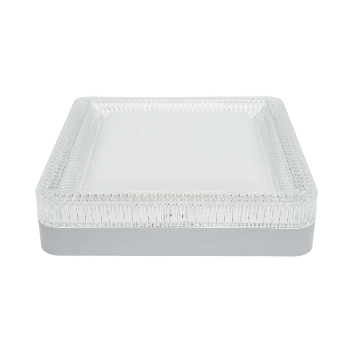 Plafoniera LED 24W, 220V, luce fredda 6500K, corpo quadrato 180x180x40mm, IP20. - immagine 2