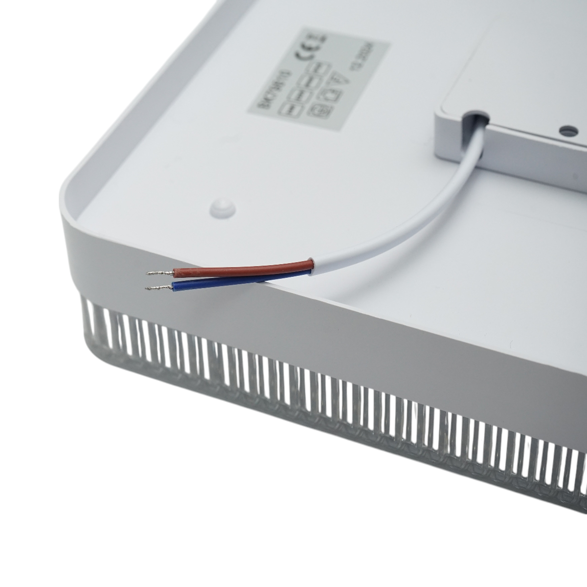 Plafoniera LED 24W, 220V, luce fredda 6500K, corpo quadrato 180x180x40mm, IP20. - immagine 6