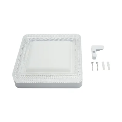 Plafoniera LED 24W, 220V, luce fredda 6500K, corpo quadrato 180x180x40mm, IP20. - immagine 5