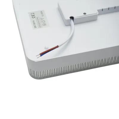 Plafoniera LED 24W, 220V, luce regolabile 3CCT 3000K/4000K/6500K, corpo quadrato 180x180x40mm, IP20 - immagine 6